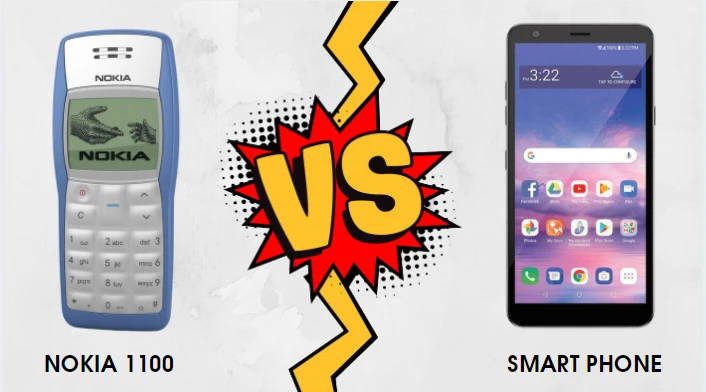 Nokia 1100 Vs Smartphone