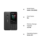 nokia 110 with built in upi app and scan & pay feature, mp3 player, rear camera, long lasting battery, and voice recorder (copy) (copy)