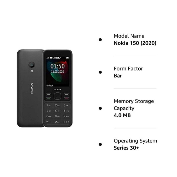 nokia 110 with built in upi app and scan & pay feature, mp3 player, rear camera, long lasting battery, and voice recorder (copy) (copy)