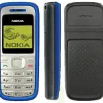 nokia 1200 mobile phone blue (1)