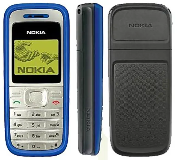 nokia 1200 mobile phone blue (1)